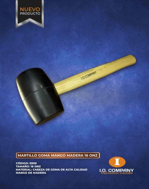5900 Martillo Goma Mango Madera 16oz - Imagen 3