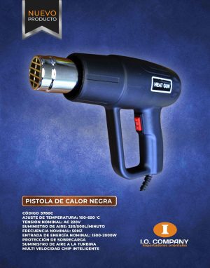 5780C Pistola De Calor Negra - Imagen 2